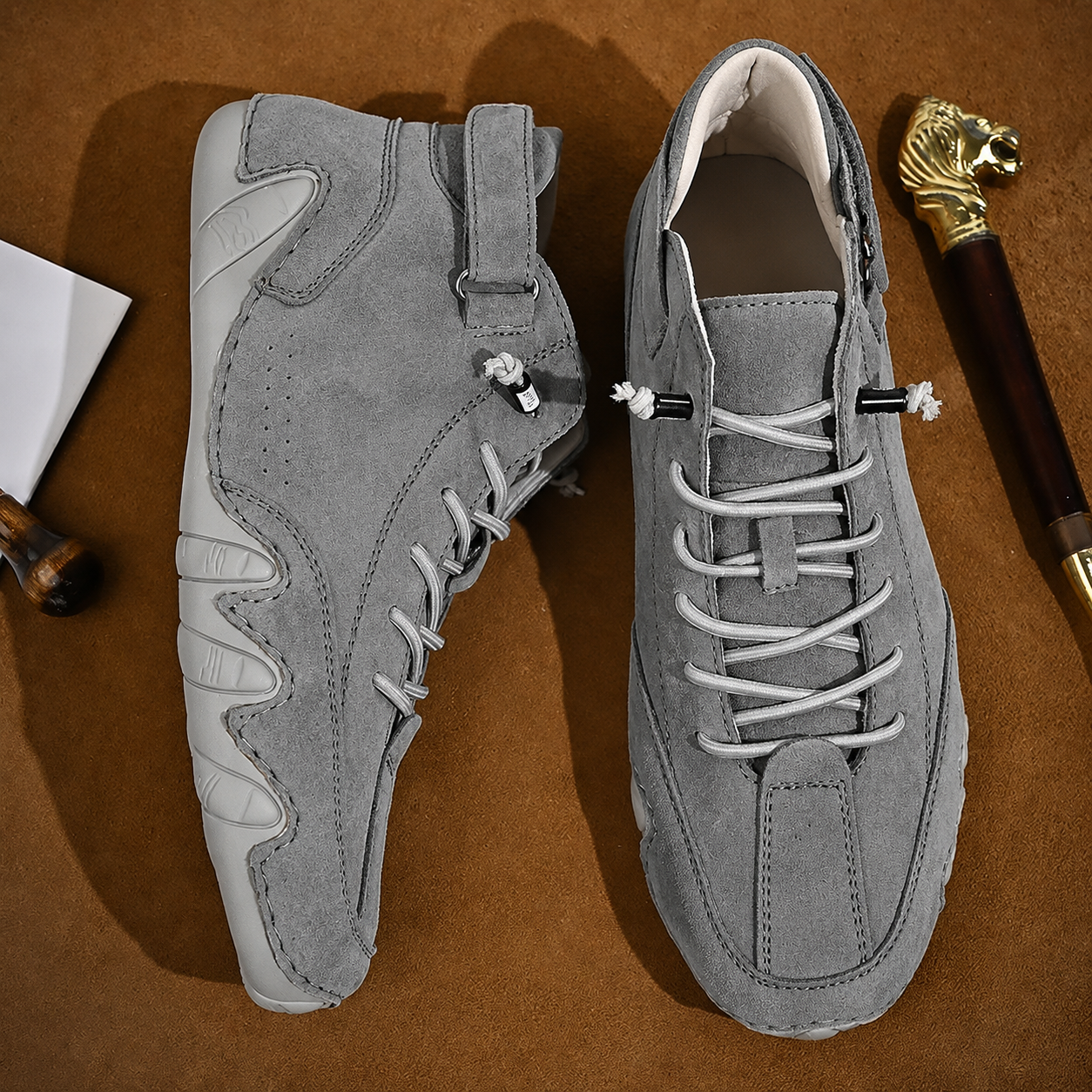 Velcro™ Boots | handcrafted leather ankle sneaker